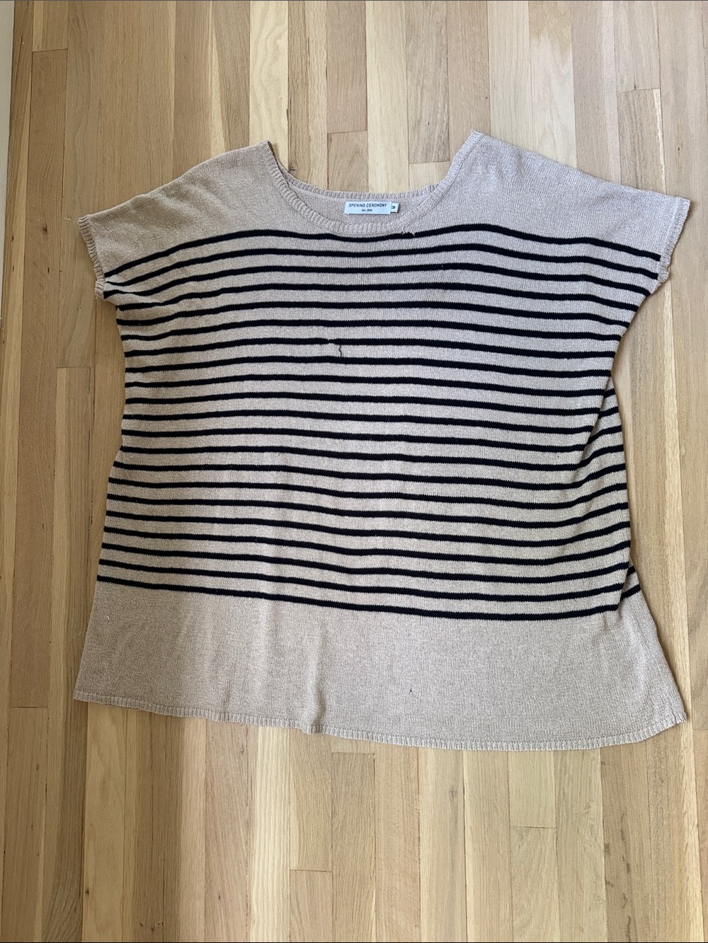 Opening Ceremony Knit Cotton Linen Striped Tunic M